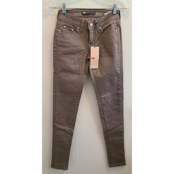 Levi's Denim - NEW Levi's 535 Legging Skinny Stretch Gray Denim Jeans Women's Size 0M 24 x 32